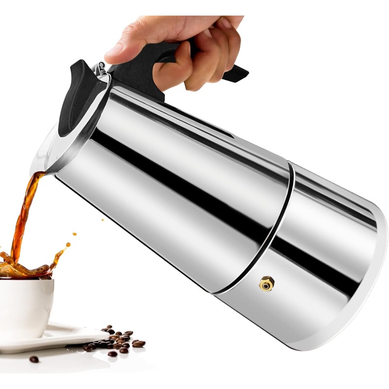 Coffee Equipment Wholesale - 6 Cup Mocha Pot Stainless Steel