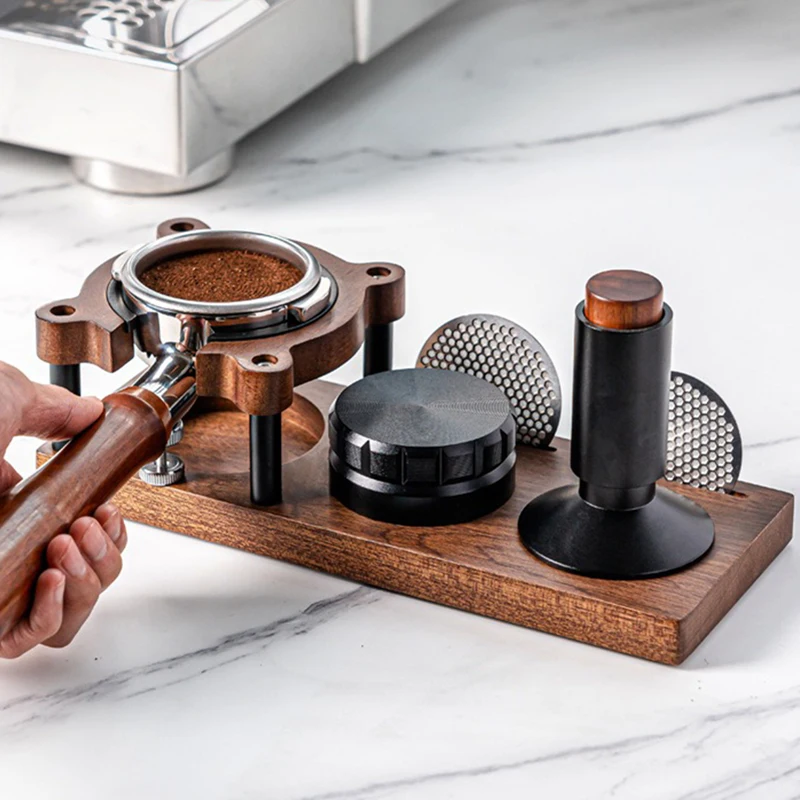 Espresso Tamper Set - 51/53/58mm Coffee Tamper Wood Coffee Tamper
