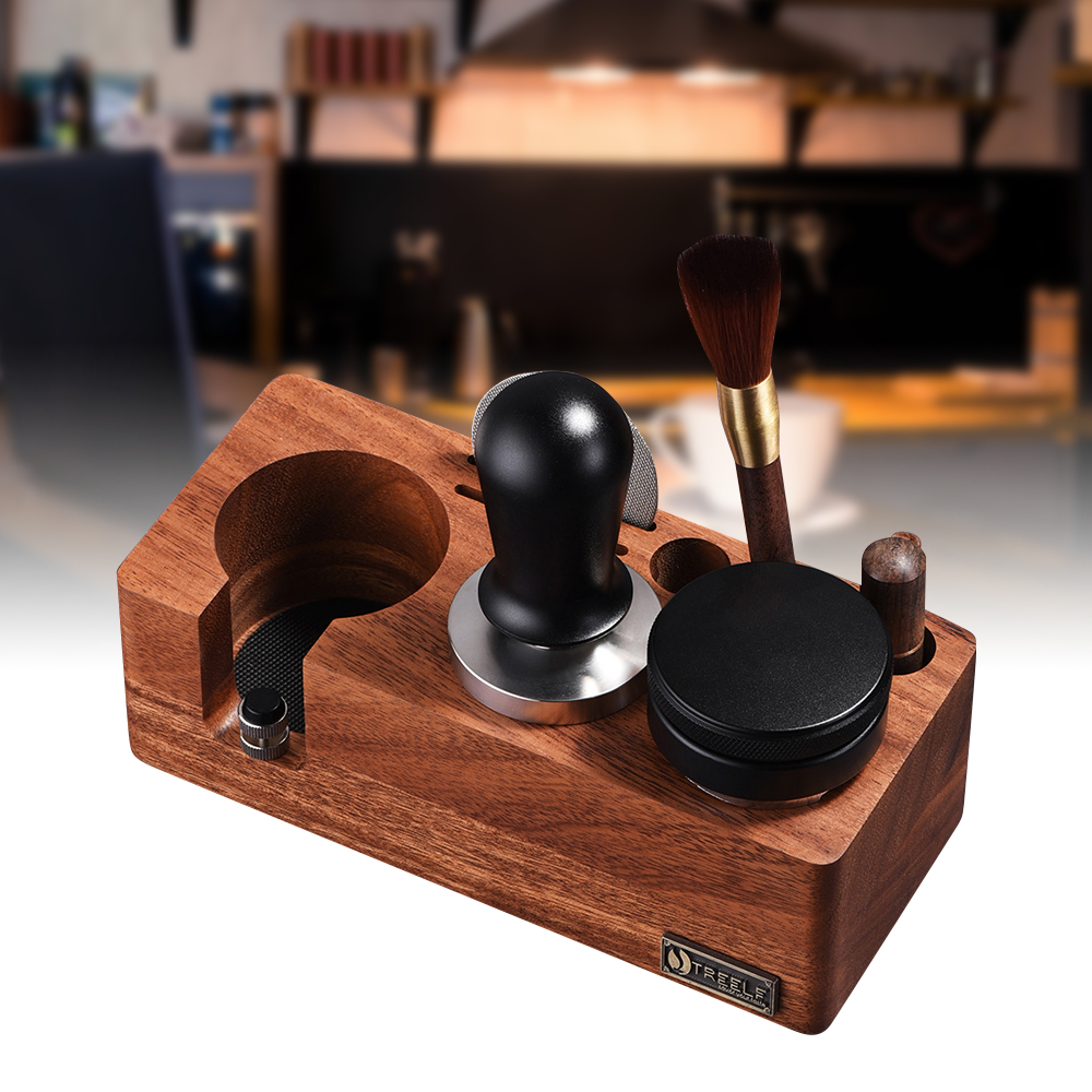 Espresso Tamper Set - TREELF Coffee Tamper Holder Multifunctional Stand