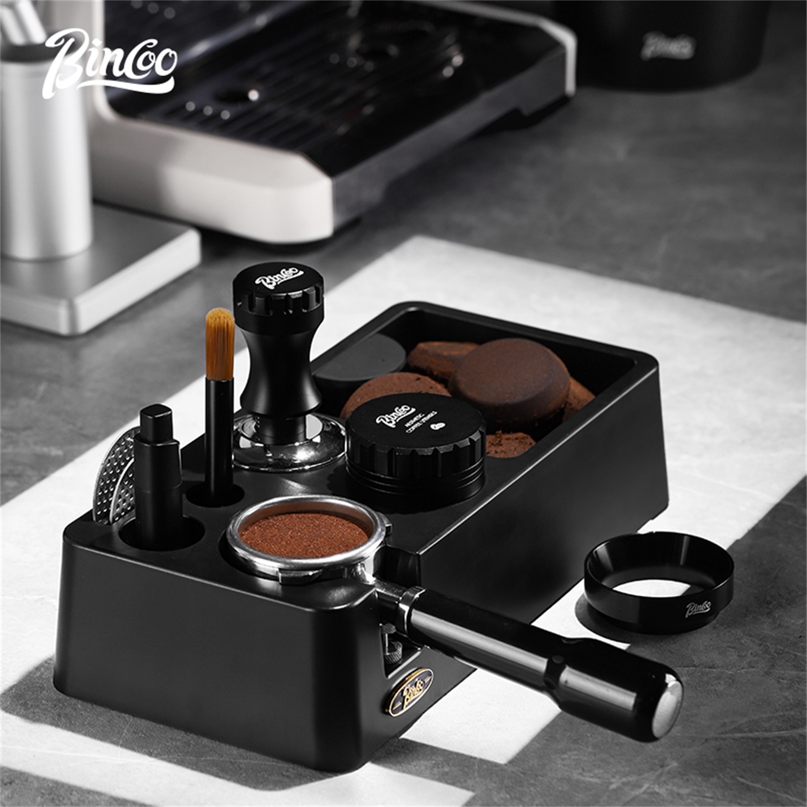 Bincoo Coffee Distributor 51/5 - đánh giá và giá Espresso Tamper Set