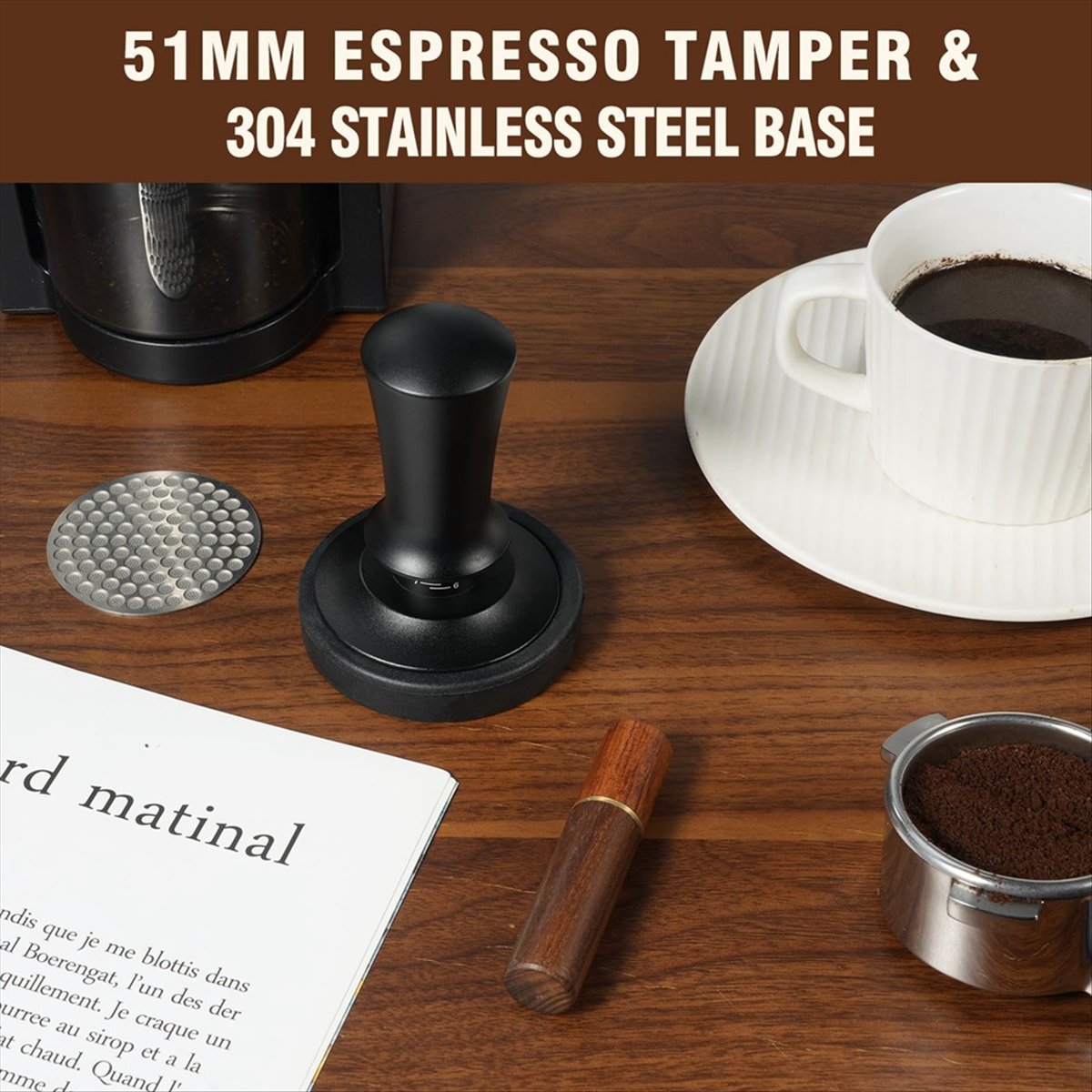 [Greatitem]51mm Espresso Tampe - đánh giá và giá Espresso Tamper Set