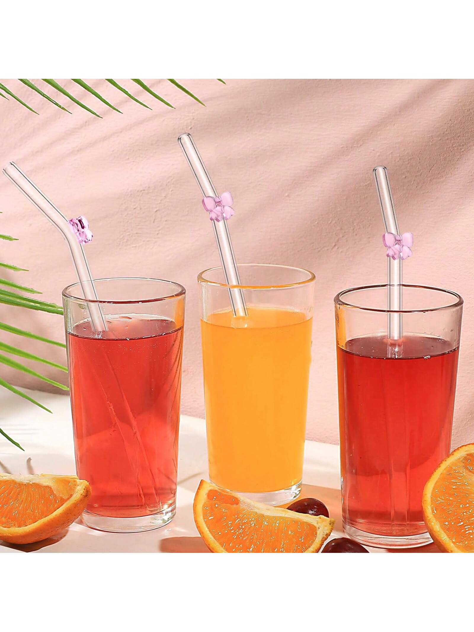 7PCS Reusable bow Glass Straws - đánh giá và giá Espresso Shot Glass