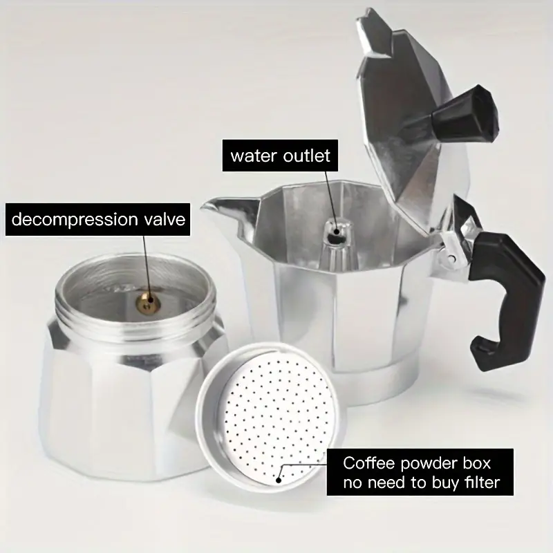 Classic Aluminum Moka Pot 50-3 - đánh giá và giá Coffee Equipment Wholesale