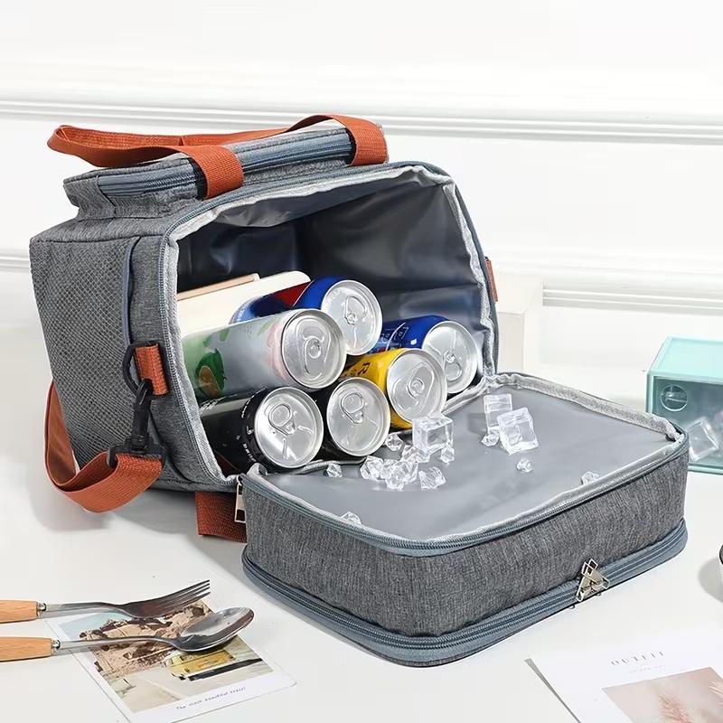 1pc Insulated Lunch Bag, Large - đánh giá và giá Coffee Equipment Bag