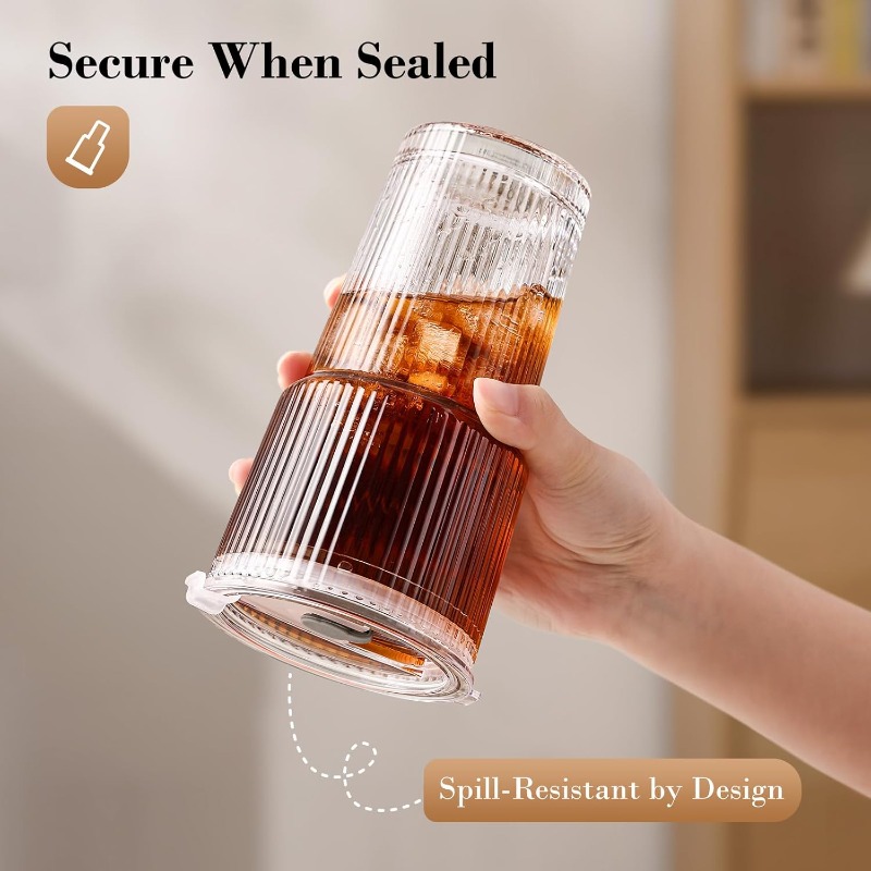 Striped Glass Coffee Cup with  - đánh giá và giá Espresso Shot Glass