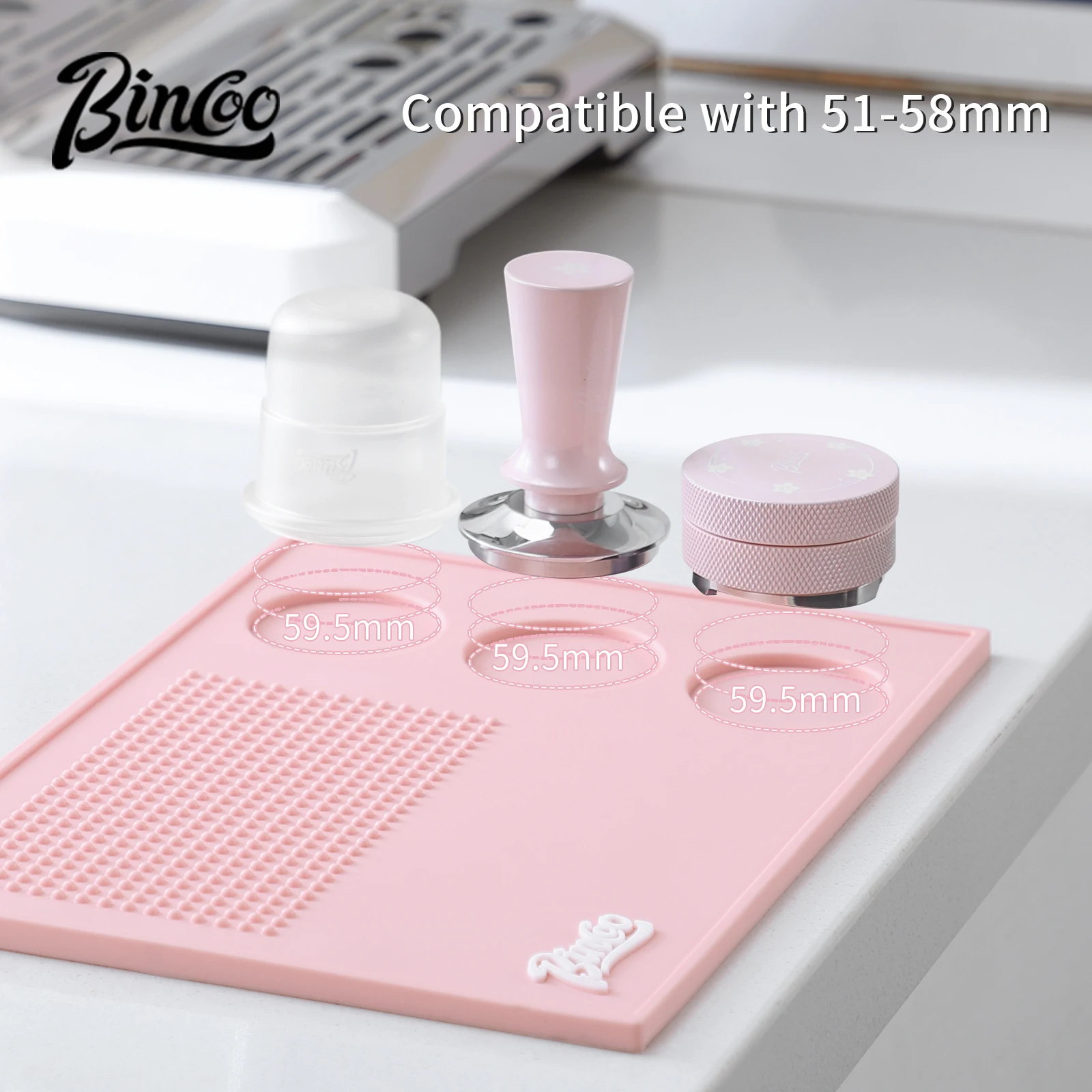 Bincoo Pink Espresso 51mm-58mm - đánh giá và giá Espresso Tamper Set